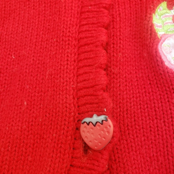 Strawberry Shortcake button up sweater - Picture 4 of 4